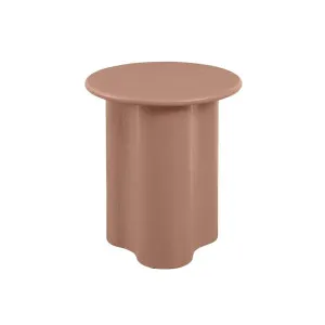 Artie Wave Side Table - Washed Terracotta by GlobeWest, a Side Table for sale on Style Sourcebook