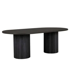 Benjamin Ripple Oval Dining Tables - Matt Black by GlobeWest, a Dining Tables for sale on Style Sourcebook