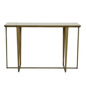 Ophelia Console - White Marble - Antique Brass by GlobeWest, a Console Table for sale on Style Sourcebook