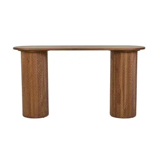 Orion Pillar Console - Natural Teak by GlobeWest, a Console Table for sale on Style Sourcebook