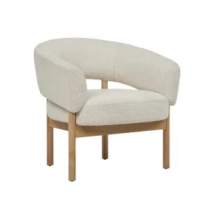 Jenson Occasional Chair - Barley Boucle - Natural Ash by GlobeWest, a Chairs for sale on Style Sourcebook