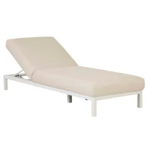 Aruba Rounded Sunbed - Canvas - White by GlobeWest, a Outdoor Sunbeds & Daybeds for sale on Style Sourcebook