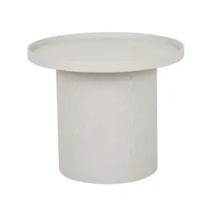 Classique Pedestal Side Table - Oyster Ash by GlobeWest, a Side Table for sale on Style Sourcebook