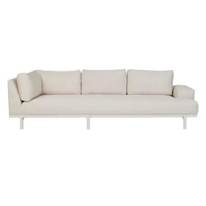 Aruba Platform 2 Seater Left Arm - Canvas - White by GlobeWest, a Outdoor Sofas for sale on Style Sourcebook