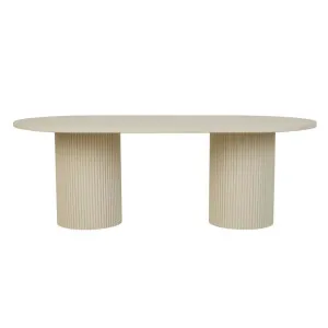 Benjamin Ripple Oval Dining Tables - Putty by GlobeWest, a Dining Tables for sale on Style Sourcebook