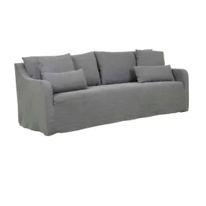 Sidney Slip 3 Seater Sofa - Washed Smoke by GlobeWest, a Sofas for sale on Style Sourcebook