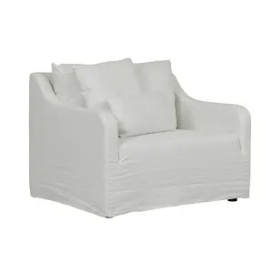 Sidney Slip Sofa Chair - Milk by GlobeWest, a Chairs for sale on Style Sourcebook