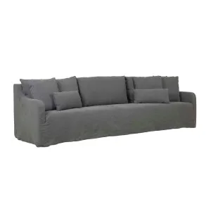 Sidney Slip 4 Seater Sofa - Washed Smoke by GlobeWest, a Sofas for sale on Style Sourcebook