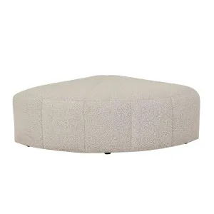 Juno Channel Round Corner Sofa - Grey Speckle Boucle by GlobeWest, a Sofas for sale on Style Sourcebook