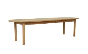 Cannes Oval Dining Table - Natural Teak by GlobeWest, a Tables for sale on Style Sourcebook