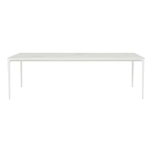 Portsea Classic Dining Tables - White Stone - White by GlobeWest, a Tables for sale on Style Sourcebook