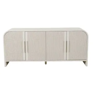 Chloe Channel Buffet - Bone by GlobeWest, a Sideboards, Buffets & Trolleys for sale on Style Sourcebook