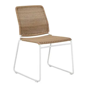 Marina Coast Dining Chair - NATURAL - White by GlobeWest, a Outdoor Chairs for sale on Style Sourcebook