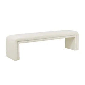 Hugo Layer Bench Seat - Chalk Boucle by GlobeWest, a Benches for sale on Style Sourcebook