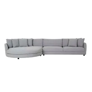 Hugo Tonda Left Chaise Set - Harbour Grey by GlobeWest, a Sofas for sale on Style Sourcebook