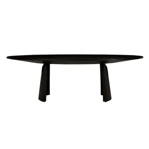 Kin Oval Dining Table - Matt Dark Oak by GlobeWest, a Dining Tables for sale on Style Sourcebook