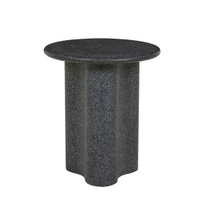 Artie Outdoor Wave Side Table - Black Speckle by GlobeWest, a Tables for sale on Style Sourcebook