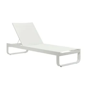 Pier Curve Sunbed - White - White by GlobeWest, a Outdoor Sunbeds & Daybeds for sale on Style Sourcebook