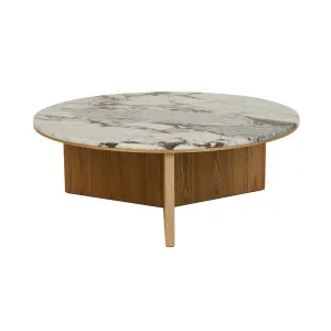 Elsie Coffee Table - Matt Ocean Marble - Natural Ash by GlobeWest, a Coffee Table for sale on Style Sourcebook