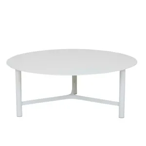 Tulum Round Coffee Table - White by GlobeWest, a Tables for sale on Style Sourcebook