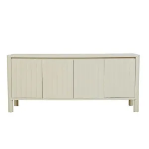 Oliver Fluted Buffet - Putty by GlobeWest, a Sideboards, Buffets & Trolleys for sale on Style Sourcebook