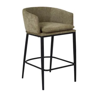 Ashton Barstool - Copeland Olive - Black Metal by GlobeWest, a Bar Stools for sale on Style Sourcebook