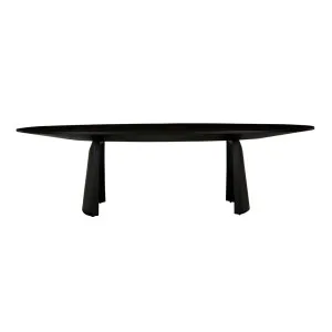 Kin Oval Dining Table - Matt Dark Oak by GlobeWest, a Dining Tables for sale on Style Sourcebook