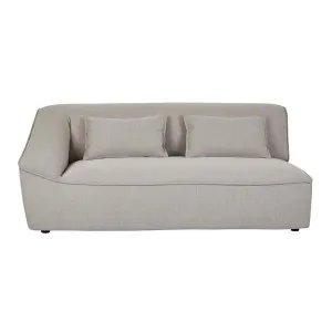 Felix Round 2 Seater Left Arm - Birch Weave by GlobeWest, a Sofas for sale on Style Sourcebook