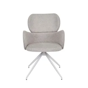 Edwin Spider Leg Office Chair - Winter Grey - White by GlobeWest, a Chairs for sale on Style Sourcebook