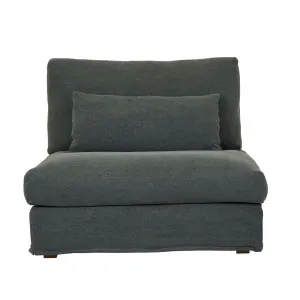 Sketch Island 1 Seater Right Sofa - Kale Linen by Sketch, a Sofas for sale on Style Sourcebook