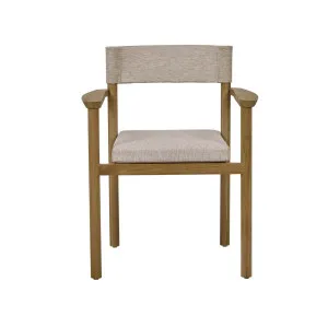 Capri Dining Armchair - Bluff - Natural Teak by GlobeWest, a Outdoor Chairs for sale on Style Sourcebook