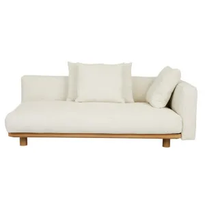 Tolv Islet 2 Seater Left Arm - Gesso - Light Oak by Tolv, a Sofas for sale on Style Sourcebook