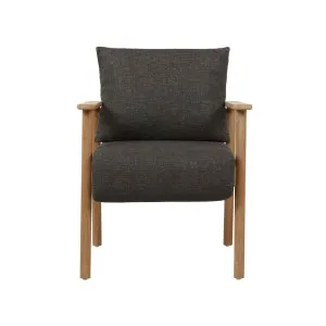 Javea Dining Armchair - Slate - Natural Teak by GlobeWest, a Outdoor Chairs for sale on Style Sourcebook