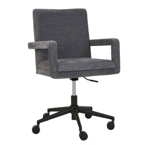 Samson Office Chair - Copeland Granite - Black by GlobeWest, a Chairs for sale on Style Sourcebook