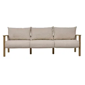 Javea 3 Seater Sofa - Bluff - Natural Teak by GlobeWest, a Outdoor Sofas for sale on Style Sourcebook