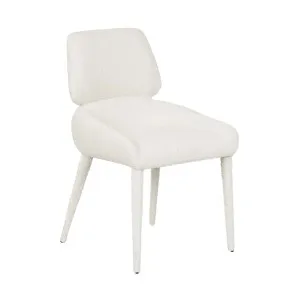 Nixon Dining Chair - Snow Boucle by GlobeWest, a Chairs for sale on Style Sourcebook