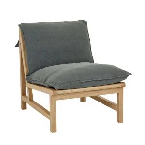 Sketch Cantaloupe Occasional Chair - Kale Linen by Sketch, a Chairs for sale on Style Sourcebook