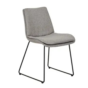 Chase Dining Chair - Grey Speckle - Black Metal by GlobeWest, a Chairs for sale on Style Sourcebook