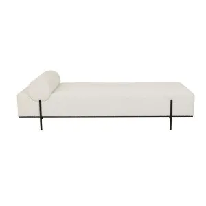 Axel Daybed - Oat Boucle - Black Metal by GlobeWest, a Outdoor Sunbeds & Daybeds for sale on Style Sourcebook