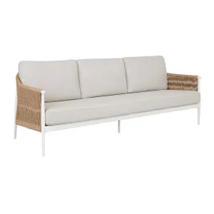 Delphi 3 Seater Sofa - Coconut - Natural Weave by GlobeWest, a Outdoor Sofas for sale on Style Sourcebook