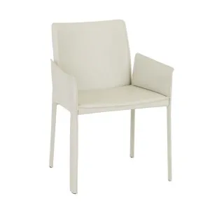 Lachlan Dining Armchair - Linen Grey by GlobeWest, a Chairs for sale on Style Sourcebook