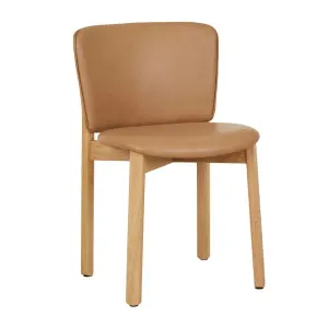 Sketch Pinta Dining Chair - Pecan Leather - Light Oak by Sketch, a Chairs for sale on Style Sourcebook