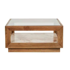 Zephyr Coffee Table - Crema Beige Marble - Natural by GlobeWest, a Coffee Table for sale on Style Sourcebook