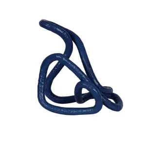 Harira Tangle Sculpture - Navy by GlobeWest, a Statues & Ornaments for sale on Style Sourcebook