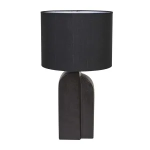 Lorne Geo Table Lamp - Mottled Black - Black by GlobeWest, a Table & Bedside Lamps for sale on Style Sourcebook