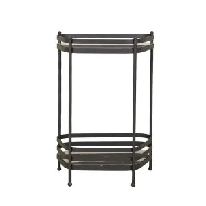 Amelie Bar Stand - Pietro Grey Marble - Gunmetal by GlobeWest, a Sideboards, Buffets & Trolleys for sale on Style Sourcebook