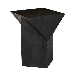 Abstract Stack Side Table - Sandblasted Black by GlobeWest, a Side Table for sale on Style Sourcebook