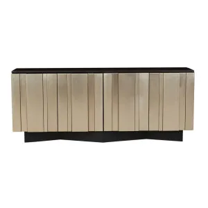 Verona Interval Buffet - Nickel - Sandblasted Black by GlobeWest, a Sideboards, Buffets & Trolleys for sale on Style Sourcebook