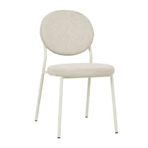 Laylah Loop Dining Chair - Wheat - Almond Milk by GlobeWest, a Chairs for sale on Style Sourcebook