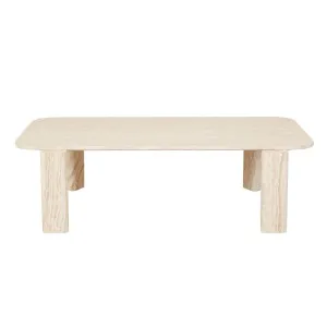 Amara Geo Coffee Table - Natural Travertine by GlobeWest, a Coffee Table for sale on Style Sourcebook